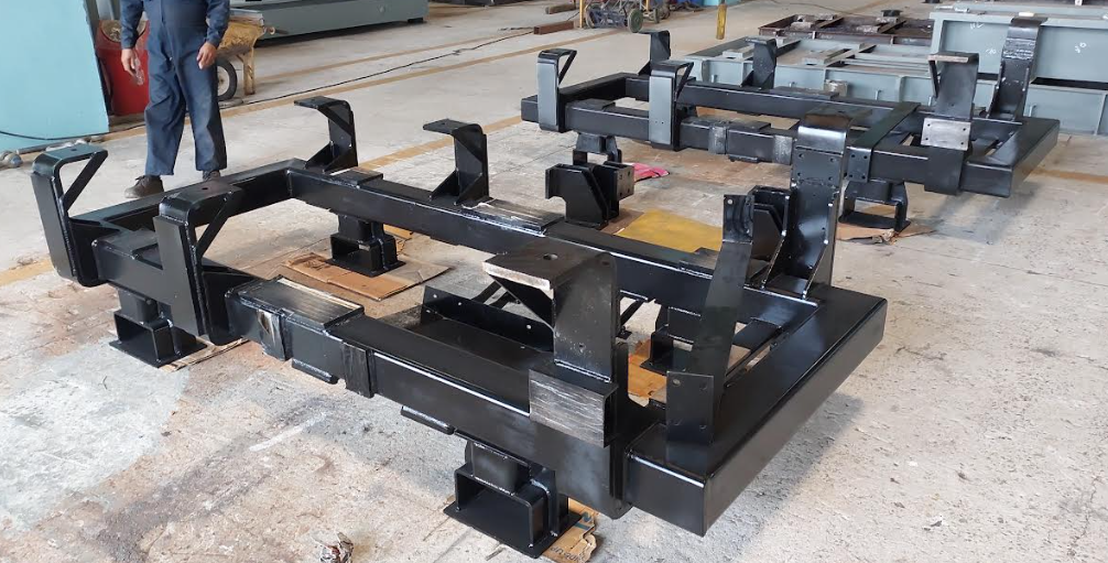 Railway base frame